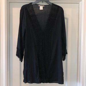 LA BLANCA Sz S New Without Tags, blk beach coverup